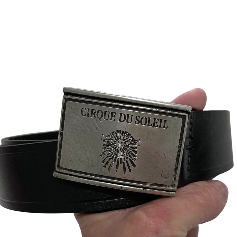 Cirque du Soleil Black Leather Belt